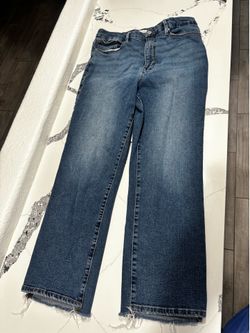 Good American  good classic frayed hem boot jeans size 10