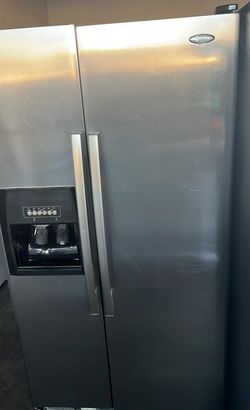 Whirlpool Side By Side Stainless Steel Refrigerator Fridge
