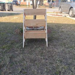 Three Tiered Wooden Plant Stand Handcrafted By JC