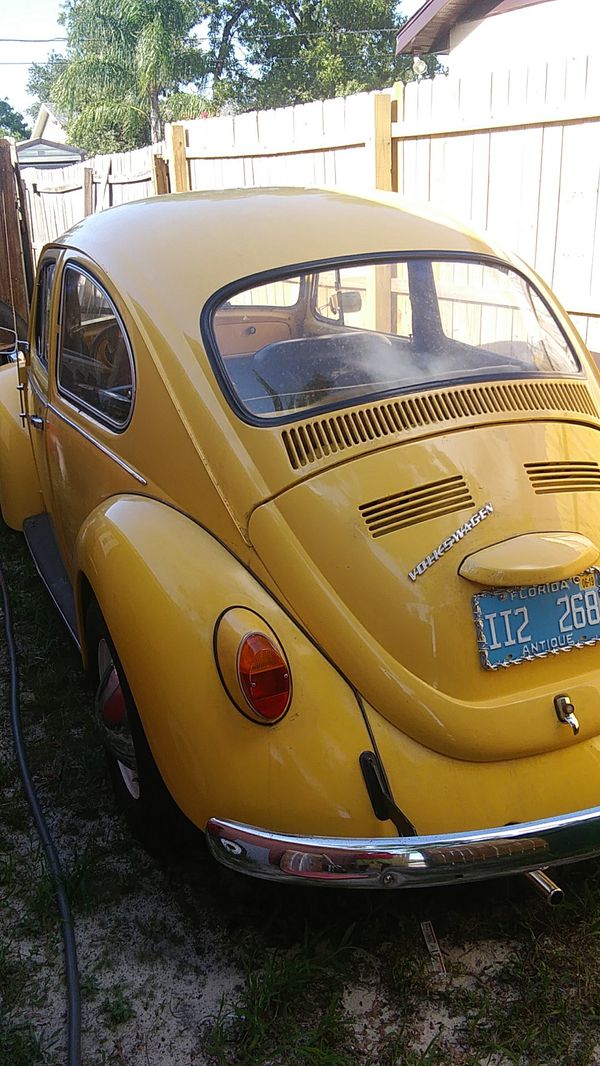 Vw bug 1973 give rims with car make offer need to sell do