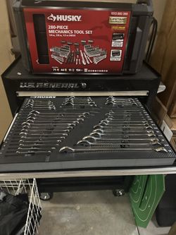 Tool Box  Used With Keys And New Tools