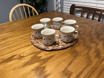 Set Of 6 Antique Mugs For Only $6! Juego De 6 Tazas Antiguas Por Solo $6