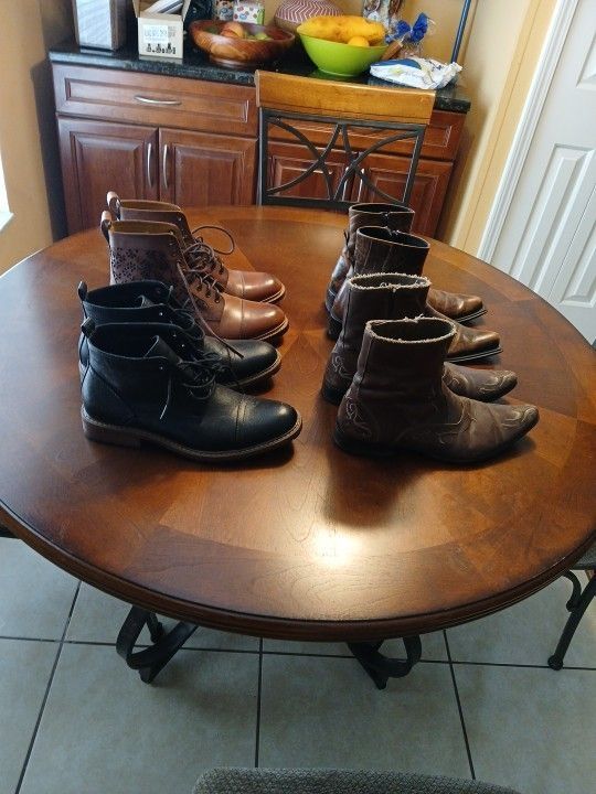 4 Pairs Men Boots/Perry Ellis/Aldo