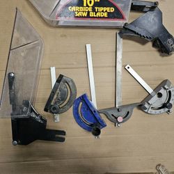 Table Saw  Parts . Guard and Miter Gauge 