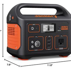 Jackery 500 portable, travel, emergency battery back up station