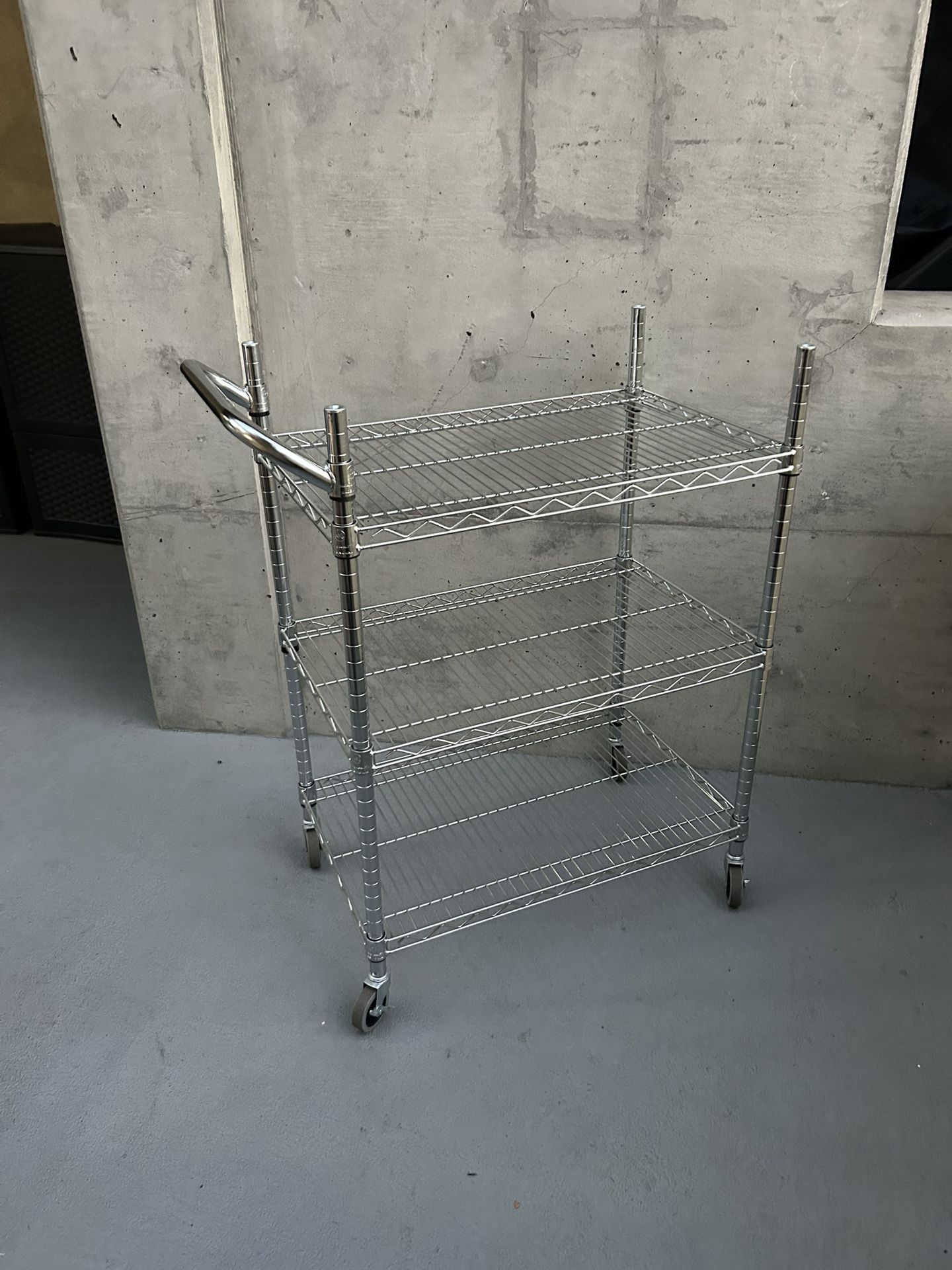 3 Tier stainless steel heavy duty Rolling bar Microwave Cart Kitchen Pantry Garage Storage restaurant Wine bakery Rack by NSF