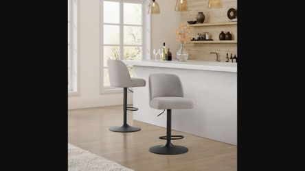Highland Gas-Lift Adjustable Bar Stools — Set of 2