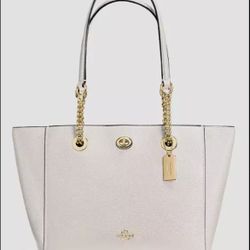 Coach Turnlock Chain Tote