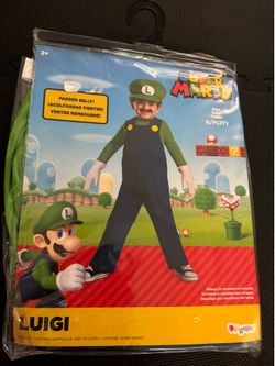 Nintendo Super Mario Bros. Luigi Toddler Costume Jumpsuit 2T