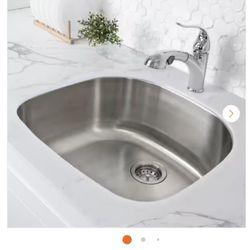 Toulouse 23-5/8 in. x 21 in. Stainless Steel, Single Basin, Undermount Kitchen Sink