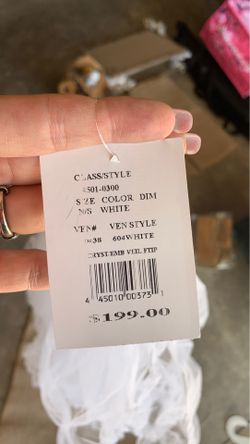 Wedding Veil White with Swarovski Crystals