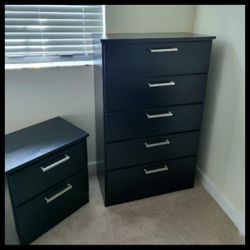 NEW TALL CHEST WITH A NIGHT STAND - ASSEMBLED