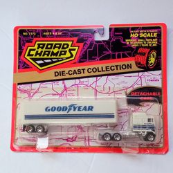 1993 Road Champs KENWORTH  Die-Cast Truck GOODYEAR Trailer