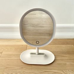 White Desktop Vanity Mirror