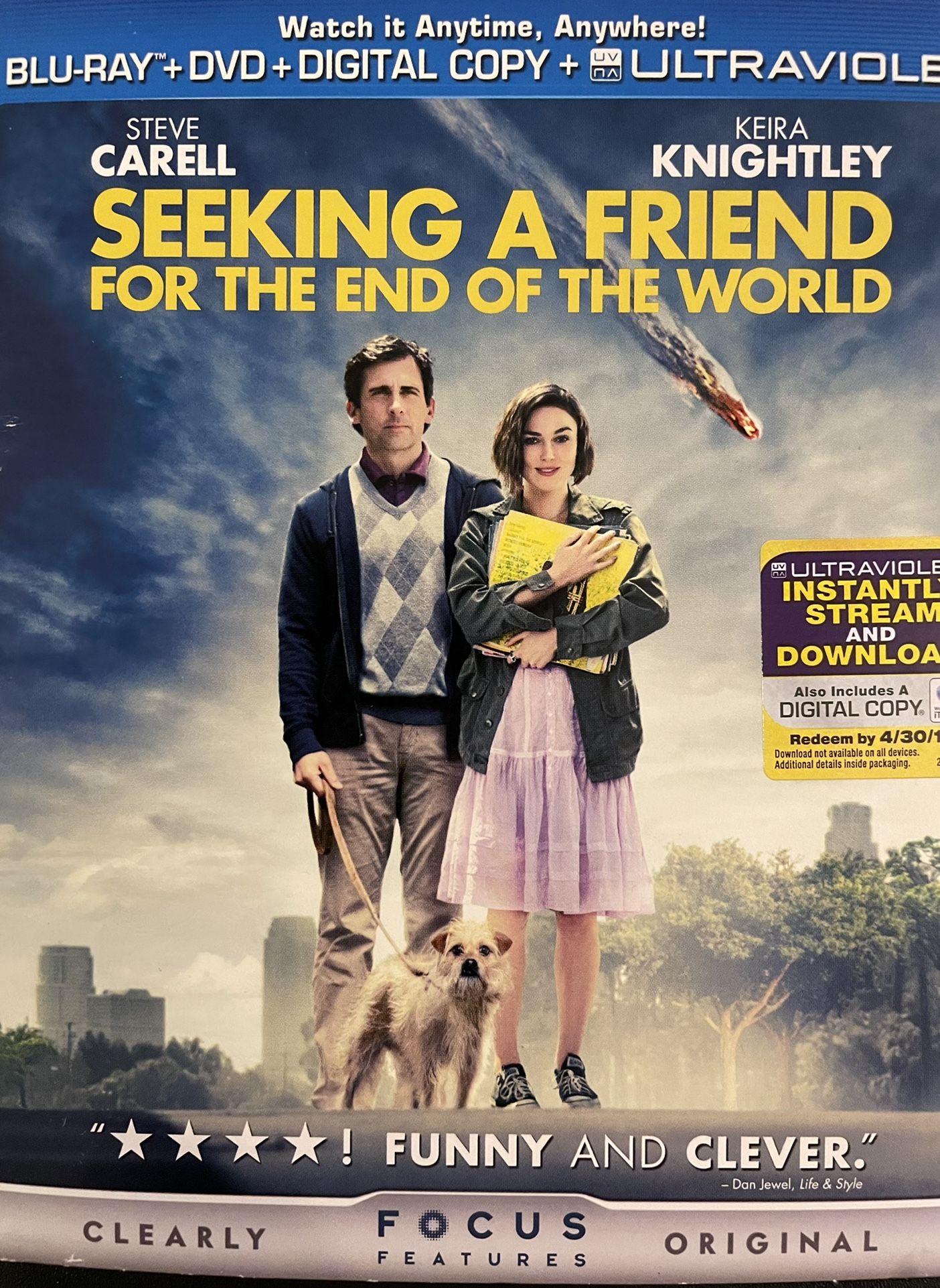 SEEKING A FRIEND For The End Of The World (Blu-Ray + DVD-2012) Steve Carnell!