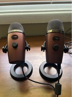 2 Blue Yeti Premium USB Microphones