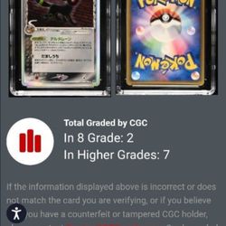  Ultra Rare Umbreon Cgc 8