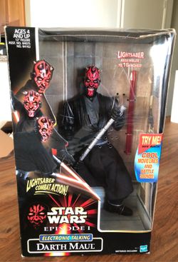 Electronic talking Darth maul action figure