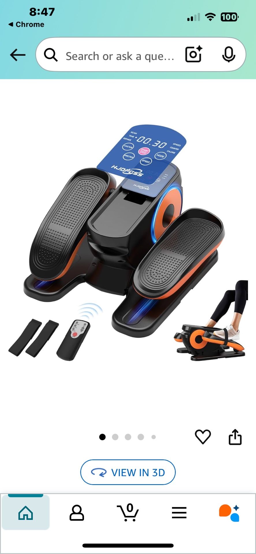 Like New! Under Desk Elliptical Machine, Ellipse Leg Exerciser For Adults with 12 Adjustable Speed, Quiet & Portable