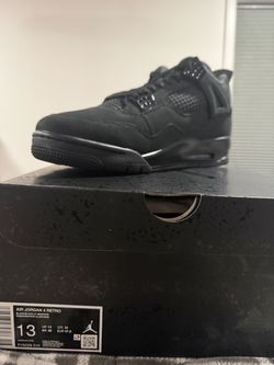 Air Jordan 4 Retro 'Black Cat' 2025 size 13