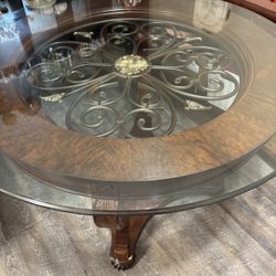 Glass Table W/4 Chairs 