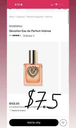 D&G DEVOTION PERFUME