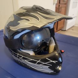 Kids Dirt Bike Helmet Goggles