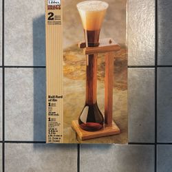 Half Yard Beer Glass W/ Stand
