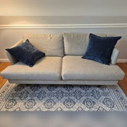 Gray 2-Seat Sofa, Includes Two Pillows - Good – North Brunswick Township, NJ