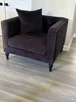 ZGALLERIE Roberto Oversized Chair, black