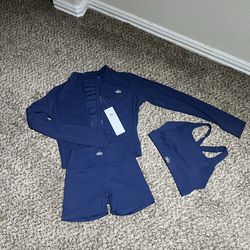 Navy Blue Alo Yoga Set