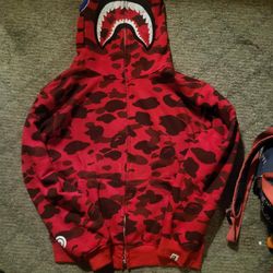 BAPE RED HOODIE