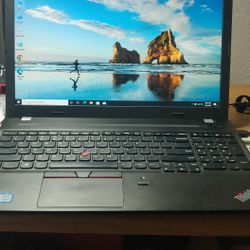 Lenovo ThinkPad E560 15.6"  Intel Core i7 6th Gen @2.60 GHz, 16 GB Ram, 256 GB SSD, Win 10, Radeon R7 M370 2gbGraphic.Wi-Fi Bluetooth USB,Webcam and D