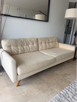 Beige sofa