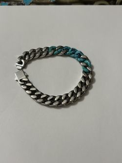 Menβs Turquoise Inspired Chain Bracelet