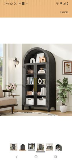 Brand New in box modern xl arched console side board buffet pantry cabinet!!!