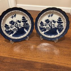 Royal Doulton Booths "Real Old Willow" plates (2)
