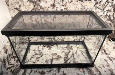 Glass Reptile Tank with Mesh Lid