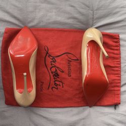 CHRISTIAN LOUBOUTIN - NUDE - SO KATE HEELS 