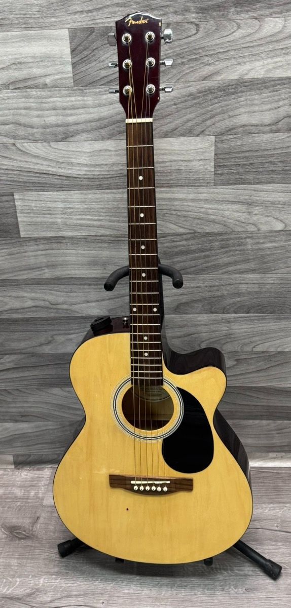 Fender FA135CE Concert Natural Acoustic Electric Guitar (A1D023937)