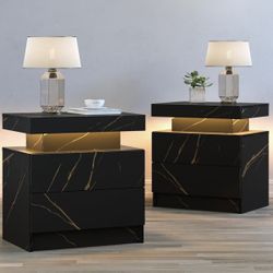 2 LED Night Stands