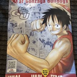 One Piece Monkey D Luffy College Basketball Voyage Gonzaga Poster