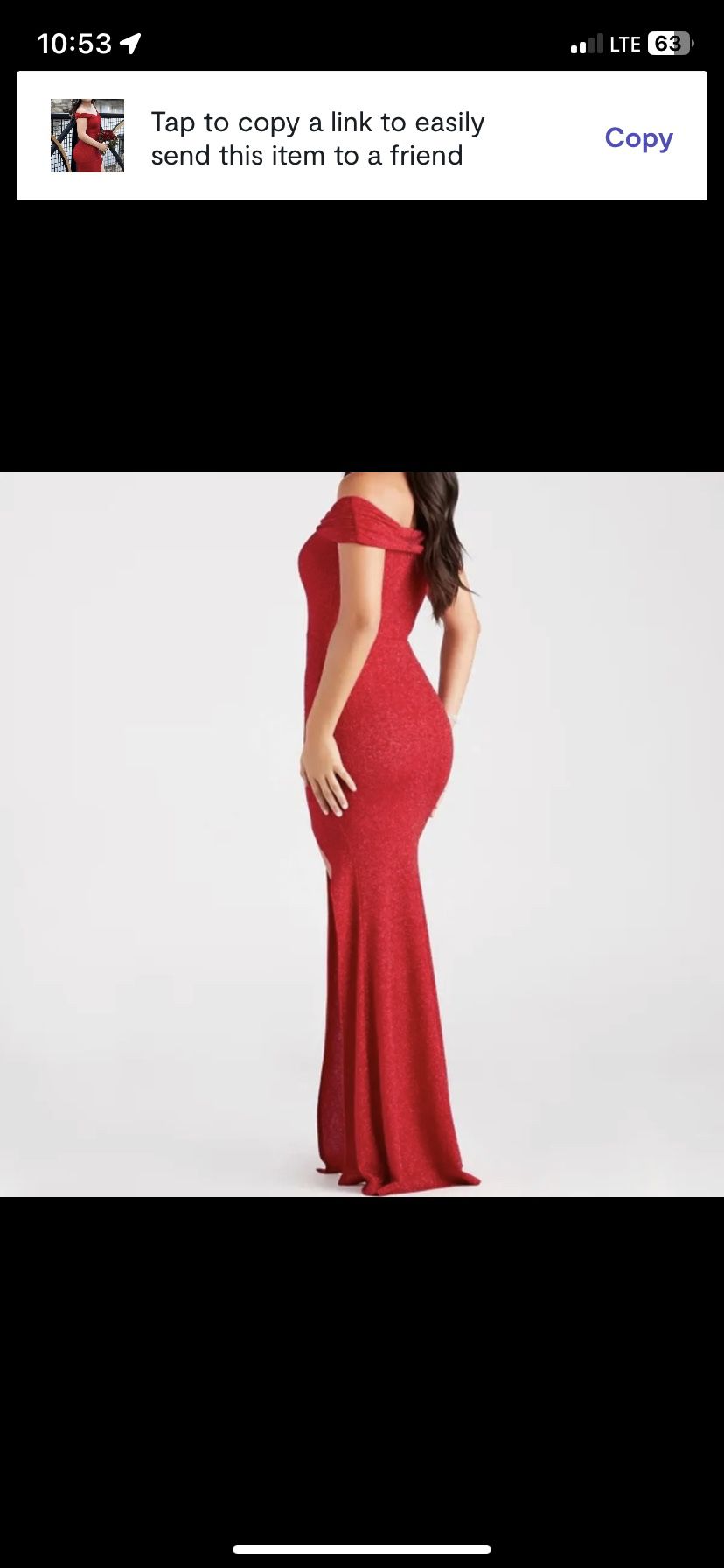 Meryl Red Formal Glitter Long Dress