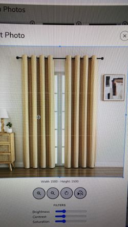 Light yellow 108 inch curtains new