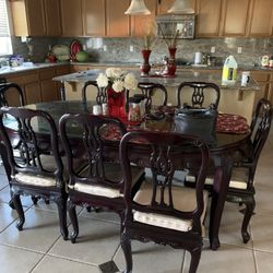Beautiful Rose Wood Dinning Set With Mother If Pearl work 