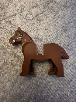 LEGO® Horse with Bridle Animal Minifigure Part Reddish Brown 9(contact info removed) 9469