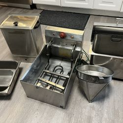 Stainless Steel Commercial Tabletop Deep fryer Equipment 
