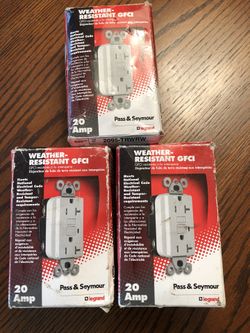 Pass & Seymour 20 amp GFCI