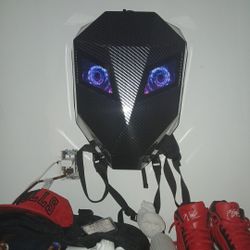 Electronic iron man backpack