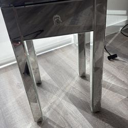 Mirrored nightstand